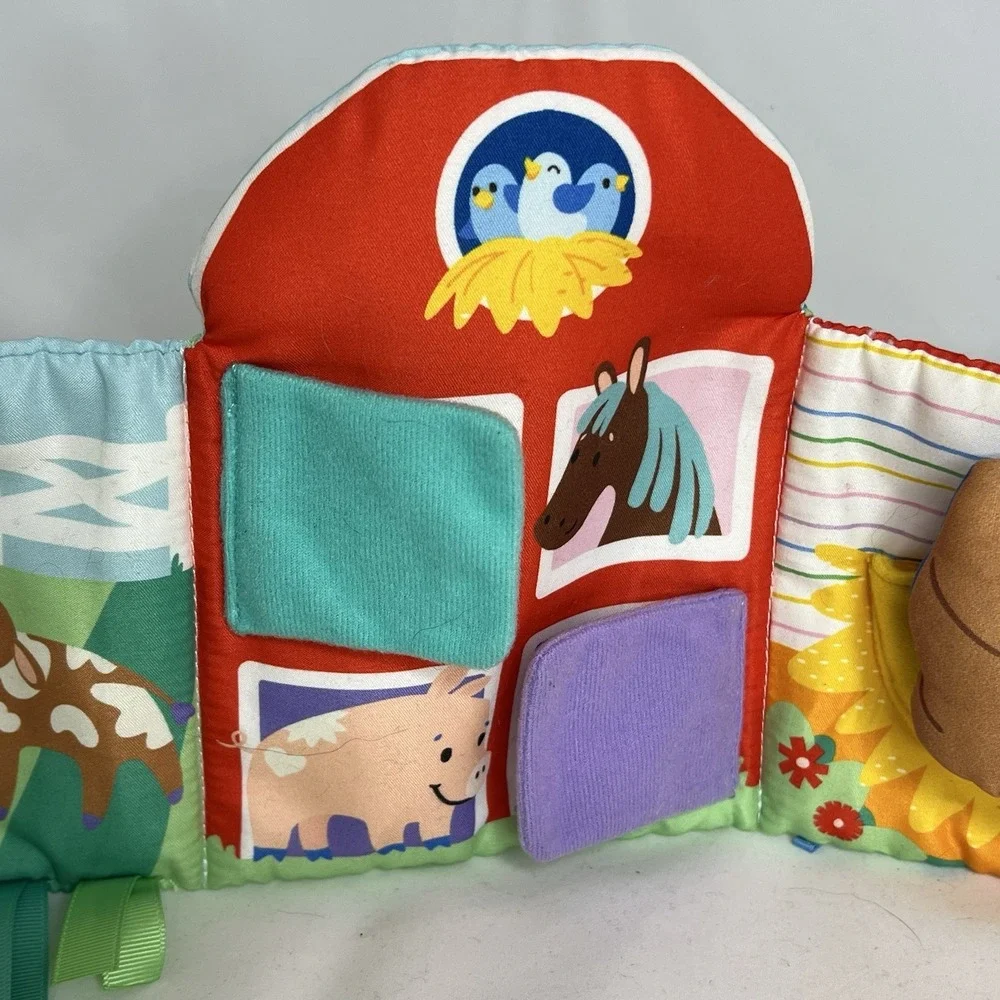 Ms Rachel Sensory Learning Farm Soft Activity Book Baby Infant Toy EUC